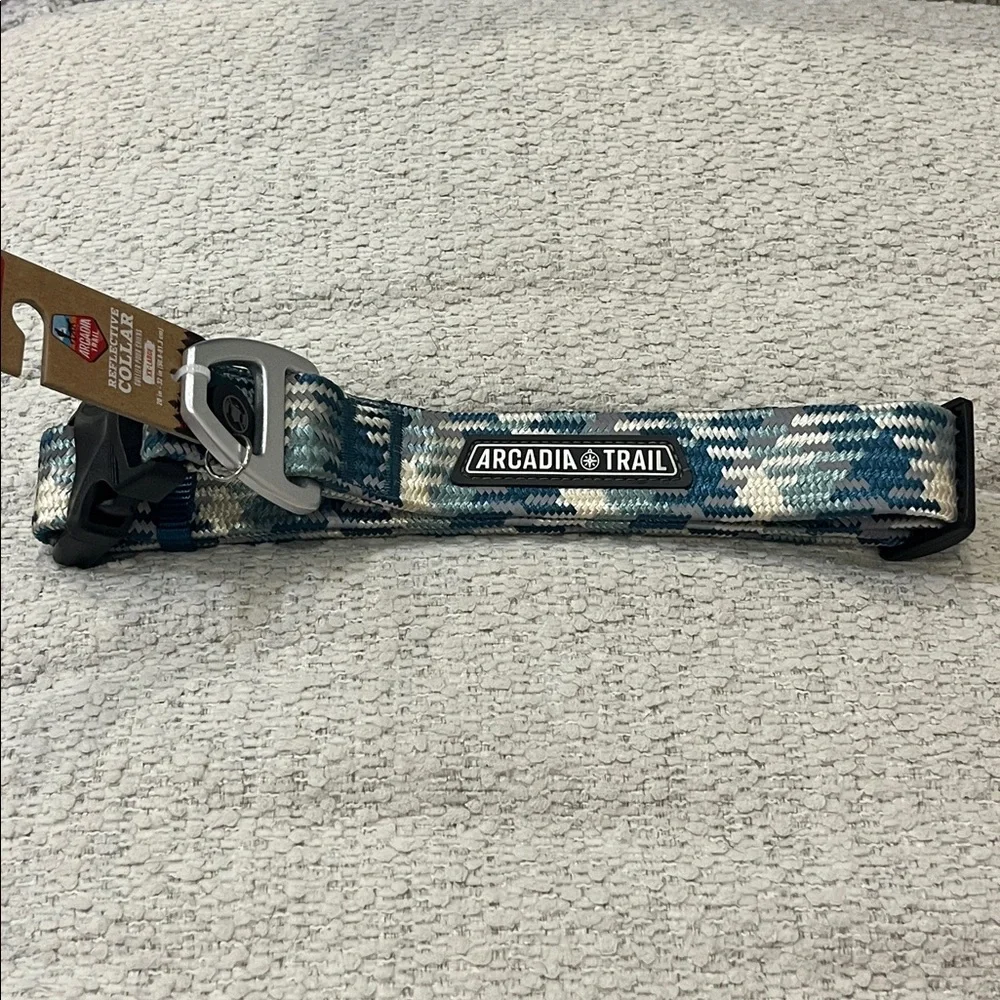 Arcadia Trail Rope Dog Reflective Collar in Blue size XXL NWT